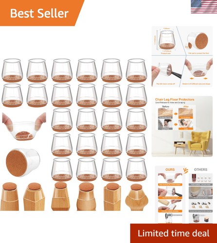 24pcs silicone chair leg - 24pcs,