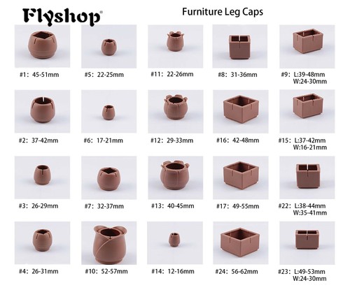 Flyshop coffee pvc chair leg - coffee,