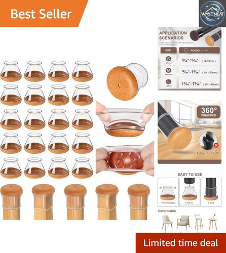 Clear rubber and felt - clear, chair