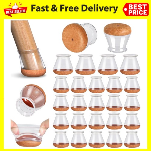 24pcs silicone chair leg floor - 24pcs,