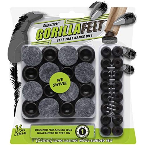Gorillafelt swivel glide - gorillafelt, felt